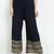 TAG 7 WOMEN NAVY GOLD FOIL PRINT FLARED PALAZZO