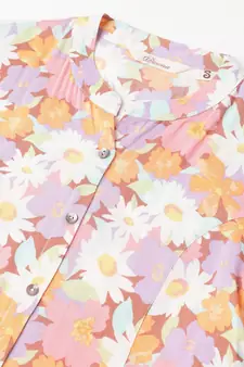 Lavender printed viscose rayon tunics