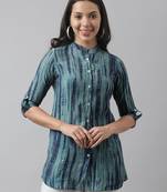 Teal printed modal tunics