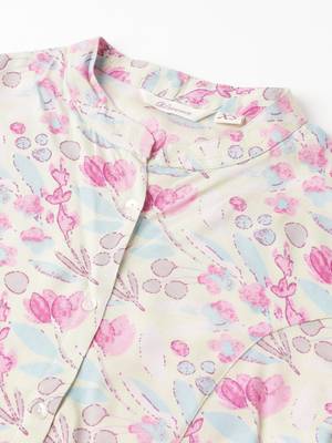 Cream printed viscose rayon tunics 2