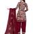 Maroon printed rayon salwar