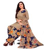 Beige printed rayon salwar