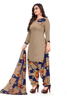 Beige printed rayon salwar 4
