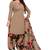 Beige printed rayon salwar
