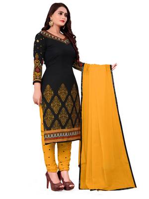 Black printed rayon salwar 3