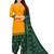 Yellow printed rayon salwar