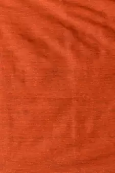 Orange Cotton Handspun Soft Saree With Pompom