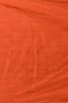 Orange And Magenta Half N Half Cotton Handspun Soft Saree With Pompom