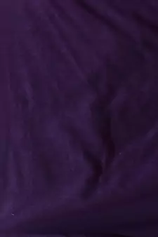 Violet And Navy Blue Half N Half Cotton Handspun Soft Saree With Pompom