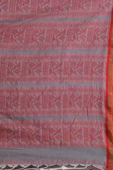 Shark Grey Silk Matka Soft Saree With Nakshi Pallu