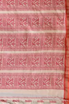 Off White Silk Matka Soft Saree With Nakshi Pallu
