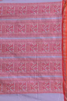 Lavender Silk Matka Soft Saree With Nakshi Pallu