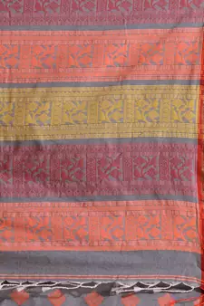 Grey Silk Matka Soft Saree With Nakshi Pallu