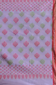 Lavender Silk Matka Soft Saree With Textured Pallu