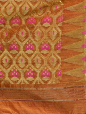 Red Cotton Handwoven Jamdani Saree With Multicolor Designs And Motifs 5