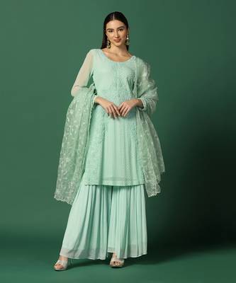 Pista Green Sharara Set 1