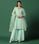 Pista Green Sharara Set