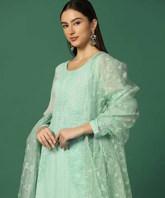 Pista Green Sharara Set 3