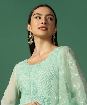 Pista Green Sharara Set 7
