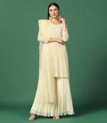 Cream Sharara Set
