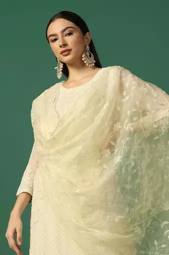 Cream Sharara Set