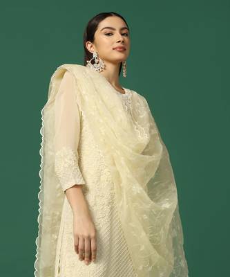 Cream Sharara Set 5