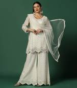 Cream Sharara Set