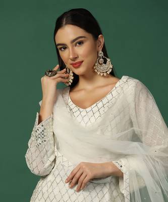 Cream Sharara Set 4