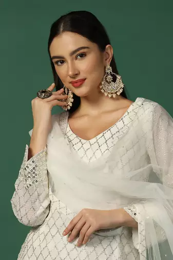 Cream Sharara Set