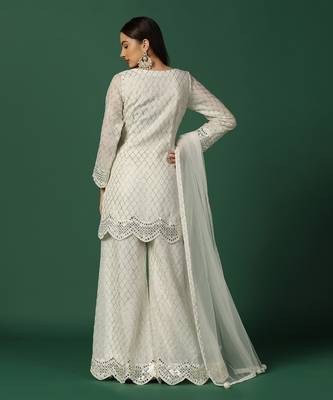 Cream Sharara Set 7