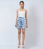 Blue Tie-Dye Shorts