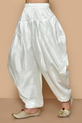 Blue printed art silk boys-dhoti-kurta 3