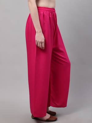 Pink Rayon flared Palazzo 4