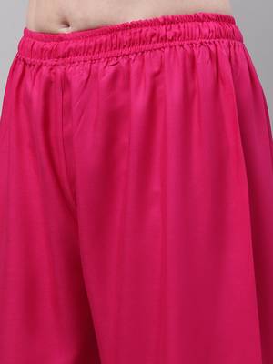Pink Rayon flared Palazzo 6