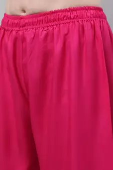 Pink Rayon flared Palazzo