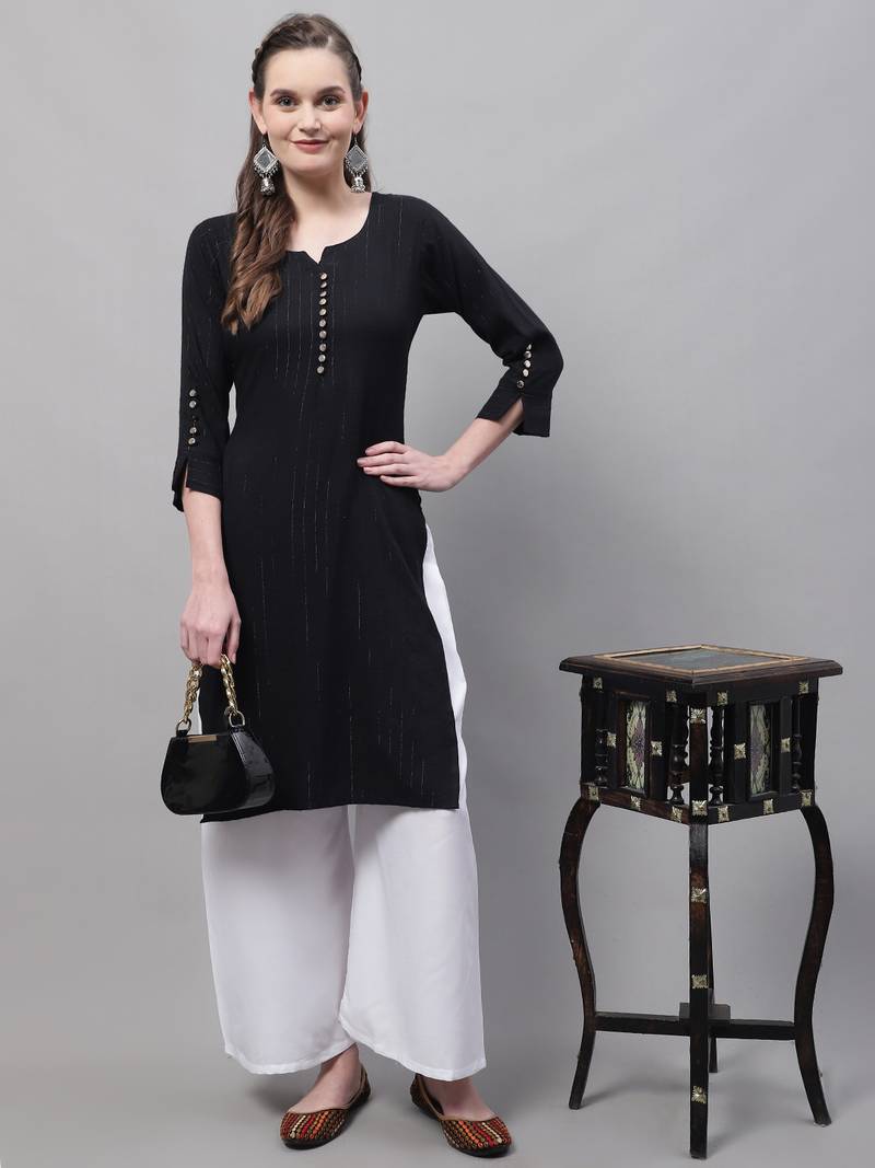 White Rayon flared Palazzo