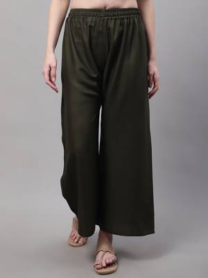 Olive Rayon flared Palazzo 1