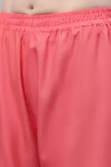 Peach Rayon flared Palazzo
