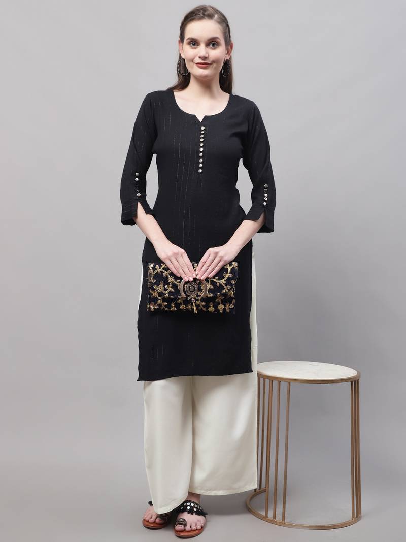 Cream Rayon flared Palazzo