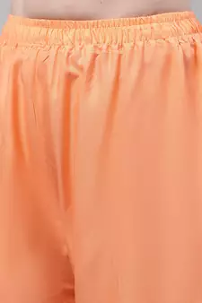 Pastel Orange Rayon flared Palazzo