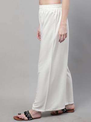 Off white Rayon flared Plus Palazzo 3