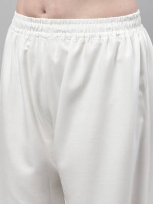 Off white Rayon flared Plus Palazzo 6