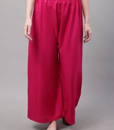 Pink Rayon flared Plus Palazzo