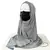 ANA Jersey Stethoscope Medico Mask and Earphone friendly Hijab- Grey
