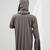 ANA Crinkled Abaya with Hijab (Tailor Fit)- Grey