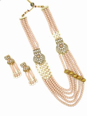 PEACH Ethnic Gold Plated Kundan Choker Set for Women NS_1821_PH_320 2