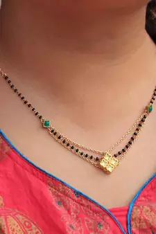 16" - 18.5" quad kundan mangalsutra