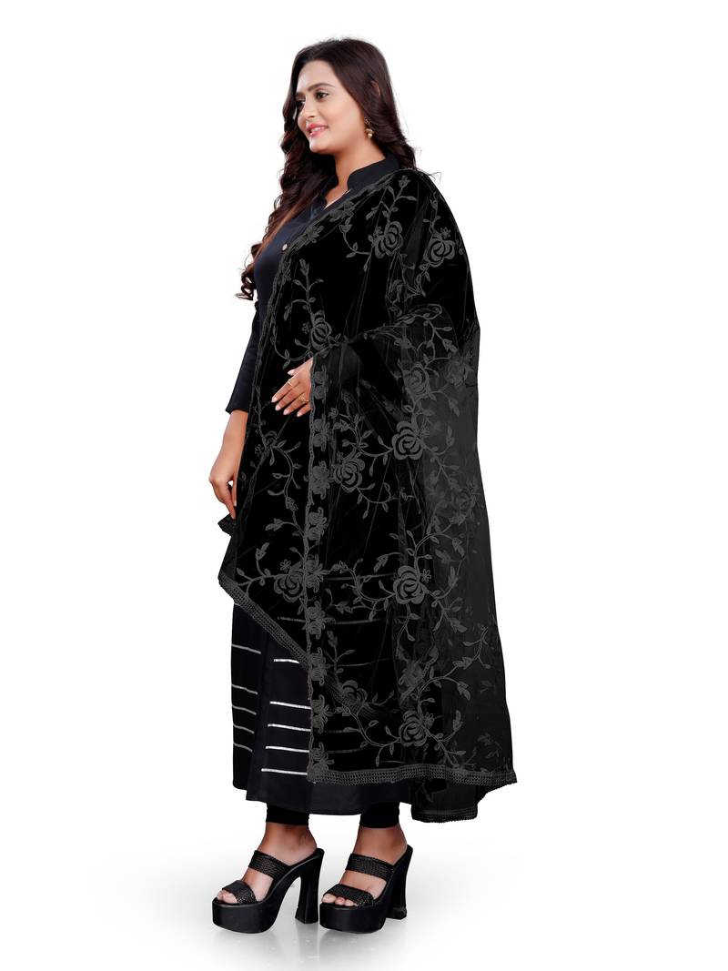Fashion Kreza Heavy Net Dupatta With Embroidery Work