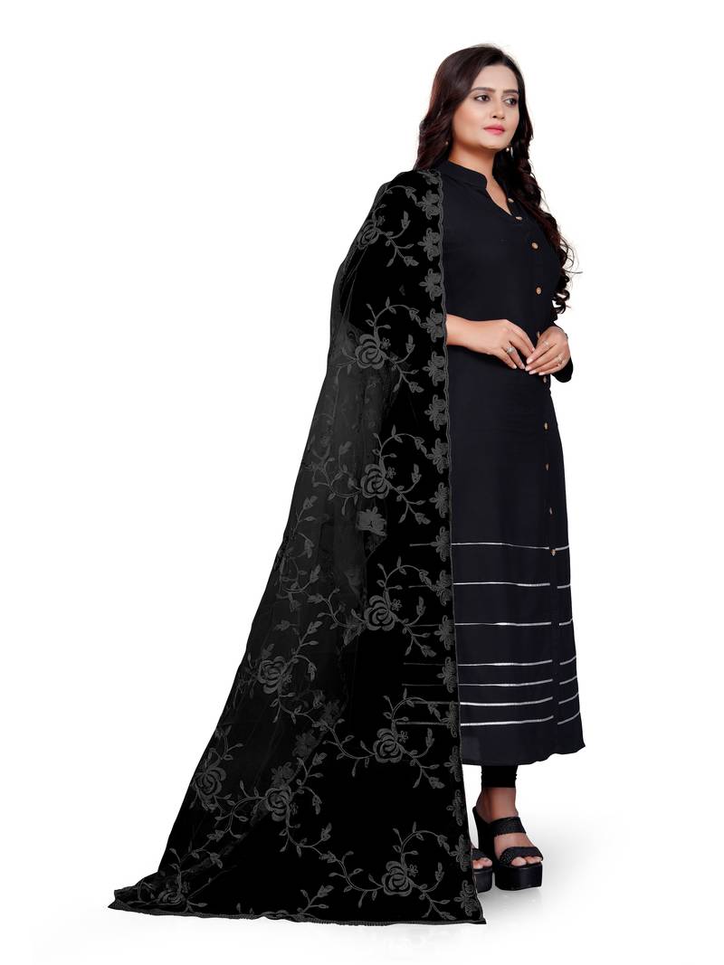 Fashion Kreza Heavy Net Dupatta With Embroidery Work