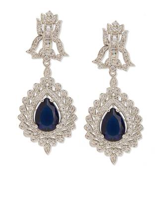 Blue Sapphire Choker Set with Diamonds 3
